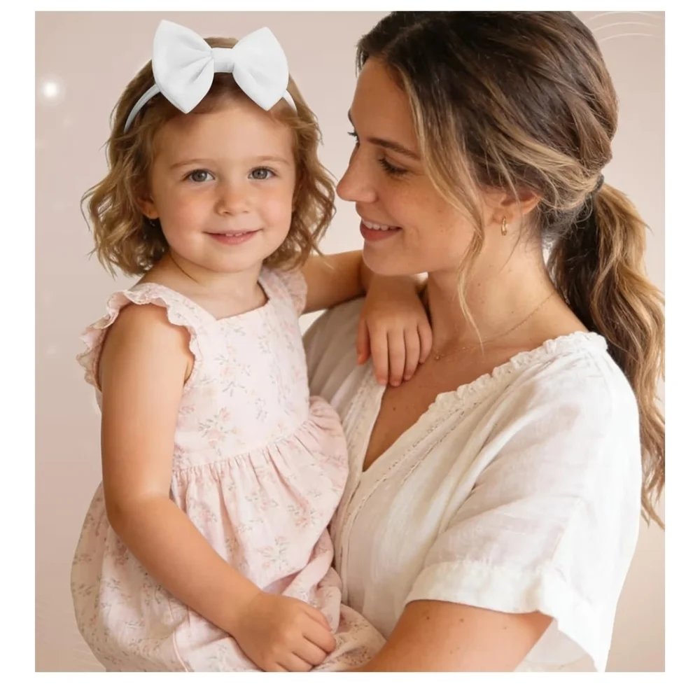 4 Pcs Soft Baby Bow Headbands